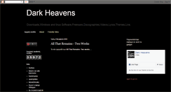 Desktop Screenshot of dark-heavens.blogspot.com