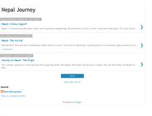 Tablet Screenshot of journeynepal.blogspot.com
