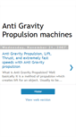 Mobile Screenshot of antigravitypropulsionmachines.blogspot.com