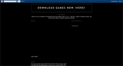 Desktop Screenshot of gamesfordownloadnow.blogspot.com