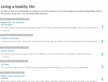 Tablet Screenshot of liveahealthylife.blogspot.com