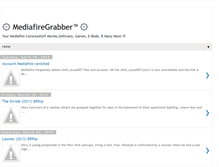 Tablet Screenshot of mediafiregrabber2u.blogspot.com