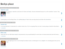 Tablet Screenshot of beckysplace56.blogspot.com