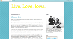 Desktop Screenshot of liveloveiowa.blogspot.com