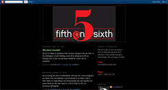 Desktop Screenshot of fifthonsixth.blogspot.com