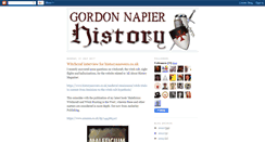 Desktop Screenshot of gordonnapierhistory.blogspot.com