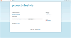 Desktop Screenshot of project-lifestyle.blogspot.com