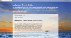 Desktop Screenshot of malaysian-travel-guide.blogspot.com