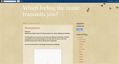 Desktop Screenshot of planetsfeelingmusic.blogspot.com