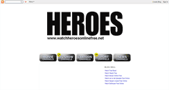 Desktop Screenshot of heroes-video-blog.blogspot.com