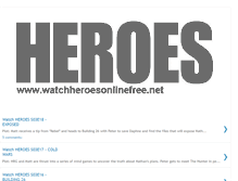 Tablet Screenshot of heroes-video-blog.blogspot.com