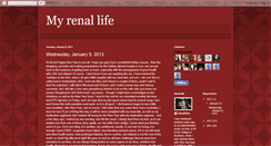 Desktop Screenshot of myrenallife.blogspot.com