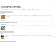 Tablet Screenshot of amazingindianrecipes.blogspot.com
