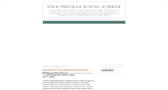 Desktop Screenshot of highprogramschoolsummer.blogspot.com