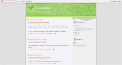 Desktop Screenshot of analyticphilosophy.blogspot.com