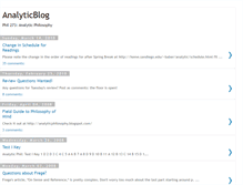Tablet Screenshot of analyticphilosophy.blogspot.com