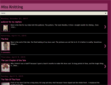 Tablet Screenshot of missknitting.blogspot.com