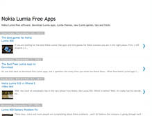 Tablet Screenshot of nokia-lumia-download.blogspot.com
