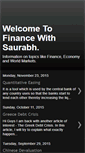 Mobile Screenshot of financewithsaurabh.blogspot.com