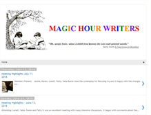 Tablet Screenshot of magichourwriters.blogspot.com