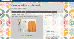 Desktop Screenshot of kidsnbabywholesales.blogspot.com