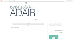 Desktop Screenshot of everydayadair.blogspot.com