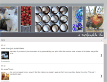 Tablet Screenshot of livingthesustainablelife.blogspot.com