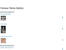 Tablet Screenshot of famoustattogallery.blogspot.com