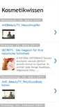 Mobile Screenshot of kosmetikwissen.blogspot.com