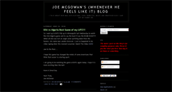 Desktop Screenshot of joemcgowan.blogspot.com