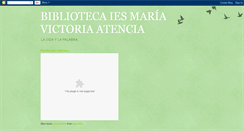 Desktop Screenshot of bibliotecavictoriaatencia.blogspot.com