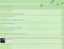 Tablet Screenshot of bibliotecavictoriaatencia.blogspot.com