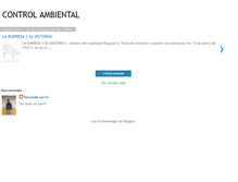 Tablet Screenshot of controlandoelmedioambiente.blogspot.com