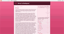 Desktop Screenshot of betsyinbudapest.blogspot.com