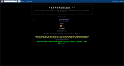 Desktop Screenshot of behappyperson.blogspot.com