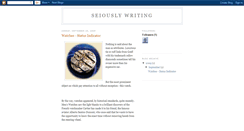 Desktop Screenshot of chris-writingseriously.blogspot.com