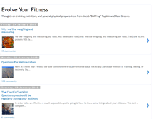 Tablet Screenshot of evolveyourfitness.blogspot.com