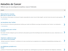 Tablet Screenshot of maladies-cancer.blogspot.com