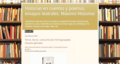 Desktop Screenshot of maxymohistorias.blogspot.com