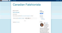 Desktop Screenshot of canadianfatshionista.blogspot.com