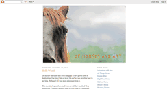 Desktop Screenshot of horseandart.blogspot.com