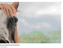 Tablet Screenshot of horseandart.blogspot.com