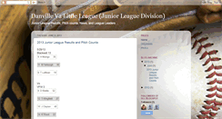 Desktop Screenshot of danvillevalittleleague.blogspot.com