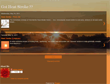 Tablet Screenshot of heat-stroke-precaution.blogspot.com