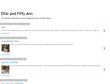 Tablet Screenshot of ellieandfiffyann.blogspot.com