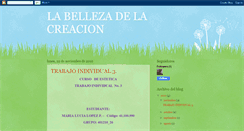 Desktop Screenshot of labellezadelacreacion.blogspot.com