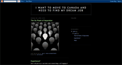 Desktop Screenshot of canadiandreamjob.blogspot.com