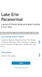 Mobile Screenshot of lake-erie-paranormal.blogspot.com