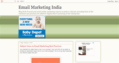 Desktop Screenshot of email-marketing-india.blogspot.com