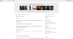 Desktop Screenshot of flickrverse.blogspot.com